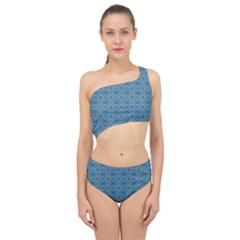 Background Image Pattern Spliced Up Two Piece Swimsuit by Pakrebo