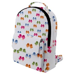 Tweet-hearts Pattern Flap Pocket Backpack (small) by WensdaiAmbrose