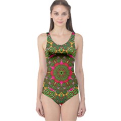 Background Image Pattern One Piece Swimsuit by Pakrebo