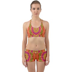 Pattern Colorful Abstract Back Web Gym Set by Pakrebo