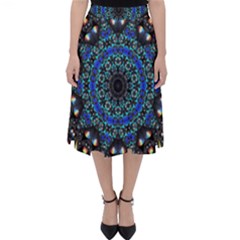 Fractal Tile Kaleidoscope Design Classic Midi Skirt by Pakrebo