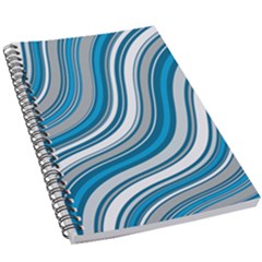 Blue Wave Surges On 5 5  X 8 5  Notebook by WensdaiAmbrose