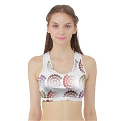 Zappwaits Artdesign Sports Bra With Border by zappwaits