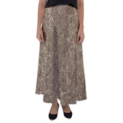 Grunge Abstract Textured Print Flared Maxi Skirt by dflcprintsclothing