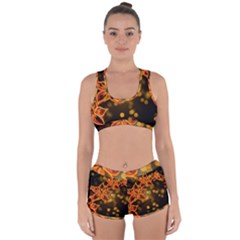 Flowers Background Bokeh Leaf Racerback Boyleg Bikini Set by Mariart