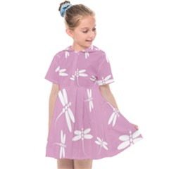 Dragonflies Pattern Kids  Sailor Dress