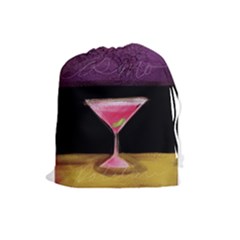 Cosmo Cocktails Drawstring Pouch (large) by StarvingArtisan