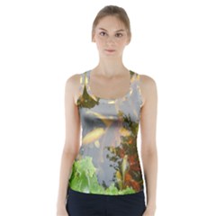 Koi Fish Pond Racer Back Sports Top by StarvingArtisan