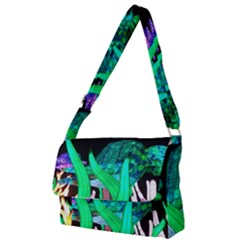 Dragon Lights Turtle Full Print Messenger Bag by Riverwoman