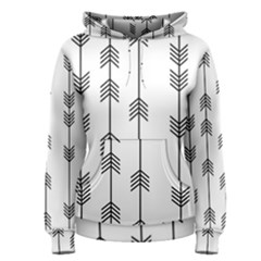 Black And White Abstract Pattern Women s Pullover Hoodie by Valentinaart