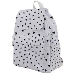 Geometric Pattern Top Flap Backpack