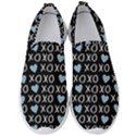 XO Valentines day pattern Men s Slip On Sneakers View1