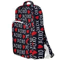 Xo Valentines Day Pattern Double Compartment Backpack