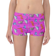 Dinosaurs - Fuchsia Boyleg Bikini Bottoms by WensdaiAmbrose