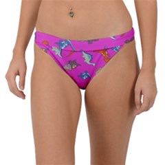 Dinosaurs - Fuchsia Band Bikini Bottom by WensdaiAmbrose