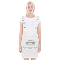 Alien Space Ufo Extraterrestrial Braces Suspender Skirt by Wegoenart