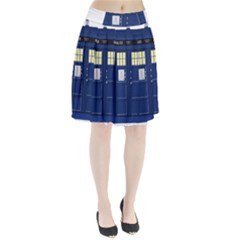 Tardis Doctor Who Time Travel Pleated Skirt by Wegoenart