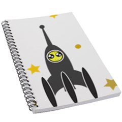 Spacecraft Star Emoticon Travel 5 5  X 8 5  Notebook