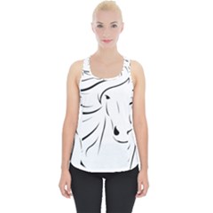 Animal Equine Face Horse Piece Up Tank Top by Wegoenart