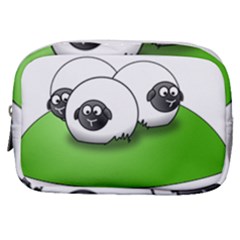 Sheep Agriculture Hill Group Flock Make Up Pouch (small) by Wegoenart