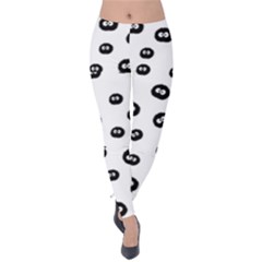 Totoro - Soot Sprites Pattern Velvet Leggings by Valentinaart