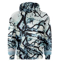 Tree Winter Blue Snow Cold Scene Men s Pullover Hoodie by Pakrebo
