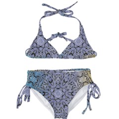 Tile Design Art Mosaic Pattern Kids  Classic Bikini Set by Pakrebo