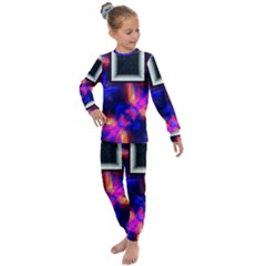 Box Abstract Frame Square Kids  Long Sleeve Set 