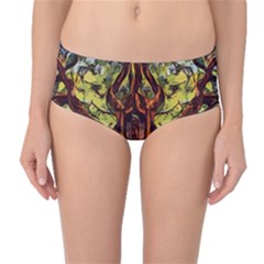 Tree Monster Maestro Landscape Mid-waist Bikini Bottoms