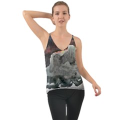 Mountains Scene Landscape Chiffon Cami by Pakrebo