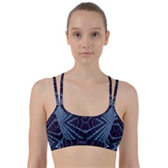 Sci Fi Texture Futuristic Design Line Them Up Sports Bra by Pakrebo