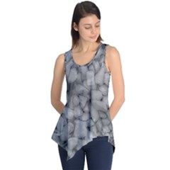 Soft Gray Stone Pattern Texture Design Sleeveless Tunic by dflcprintsclothing