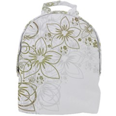 Flowers Background Leaf Leaves Mini Full Print Backpack