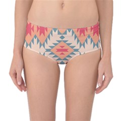 Tribal Signs 2          Mid-waist Bikini Bottoms