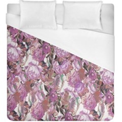 Romantic Pink Flowers Duvet Cover (king Size) by retrotoomoderndesigns