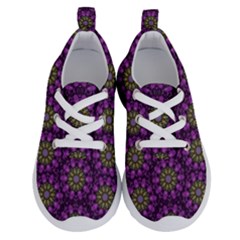 Ornate Heavy Metal Stars In Decorative Bloom Running Shoes by pepitasart