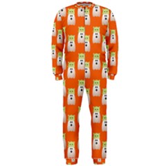 Ghost Pet Orange Onepiece Jumpsuit (men)  by snowwhitegirl