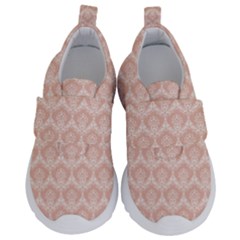 Damask Peach Kids  Velcro No Lace Shoes by snowwhitegirl