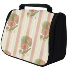 Lotus Flower Waterlily Wallpaper Full Print Travel Pouch (big) by Mariart