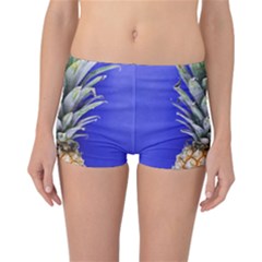 Pineapple Blue Reversible Boyleg Bikini Bottoms by snowwhitegirl