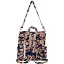 Wood Stick Piles Crossbody Backpack View3