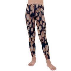 Wood Stick Piles Kids  Lightweight Velour Leggings