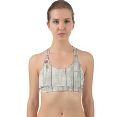 Floral Wood Wall Back Web Sports Bra by snowwhitegirl