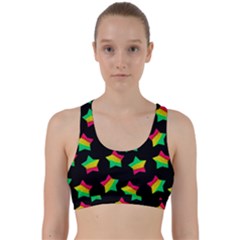 Ombre Glitter Pink Green Star Pat Back Weave Sports Bra by snowwhitegirl