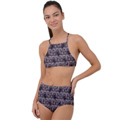 Gothic Church Pattern High Waist Tankini Set by snowwhitegirl