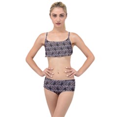 Gothic Church Pattern Layered Top Bikini Set by snowwhitegirl