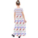 Colorful Cherubs White Kids  Short Sleeve Maxi Dress View2