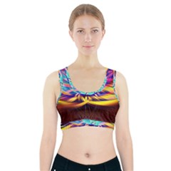 Colorful Chakra Lsd Spirituality Sports Bra With Pocket by Pakrebo