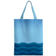 Making Waves Zipper Classic Tote Bag by WensdaiAmbrose