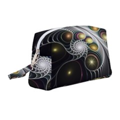 Fractal Bulbs Fantasy Curve Wristlet Pouch Bag (medium) by Pakrebo